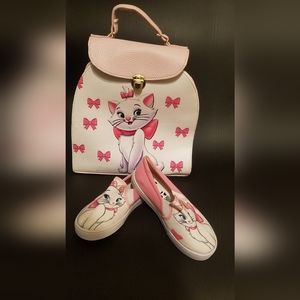 Marie aristocats backpack and shoes